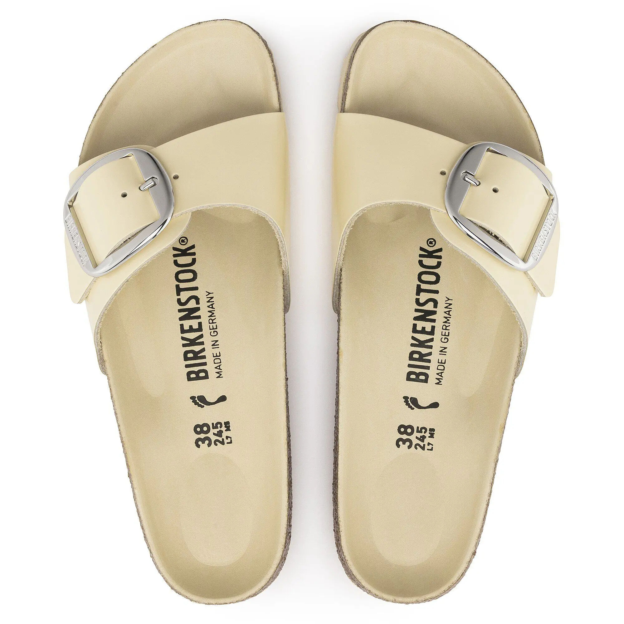 Alternative view of Madrid Big Buckle Natural Leather Patent