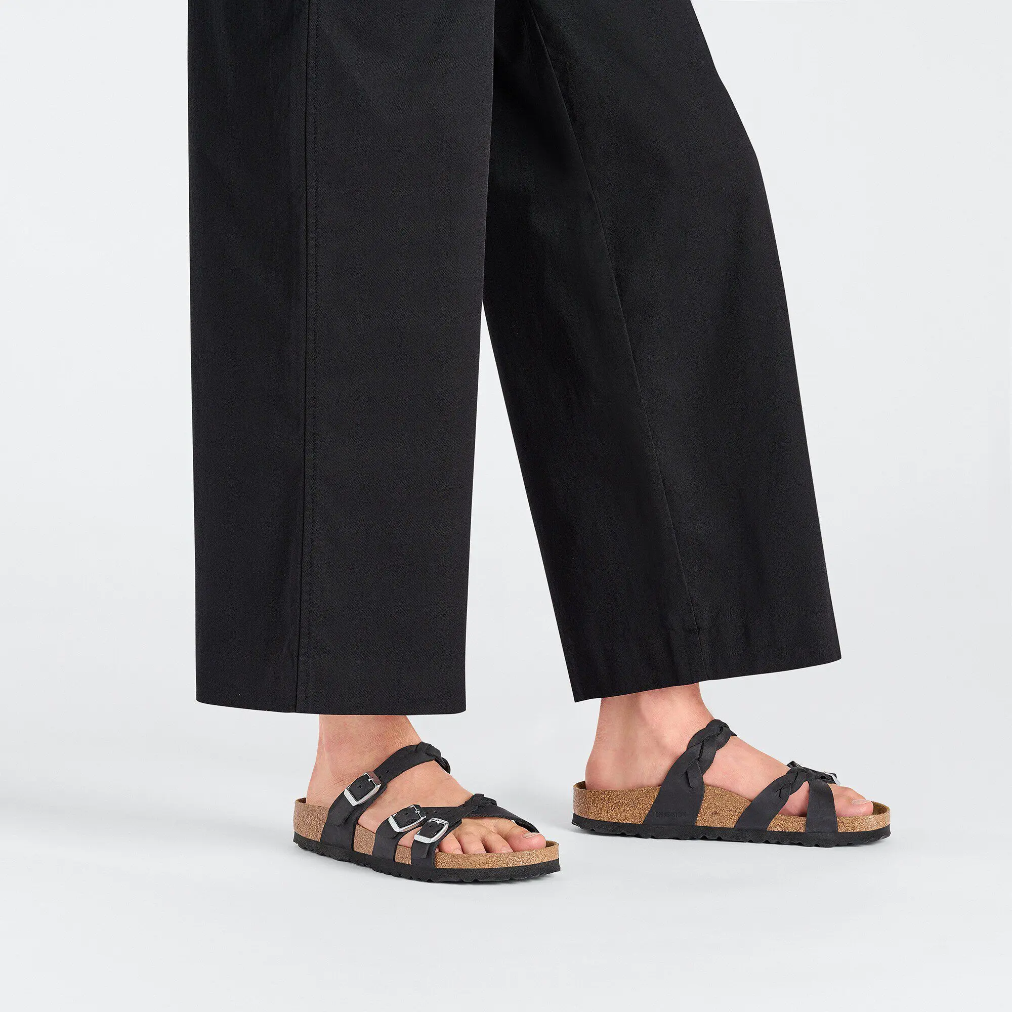 Franca Braided Oiled Leather Black - Image 8