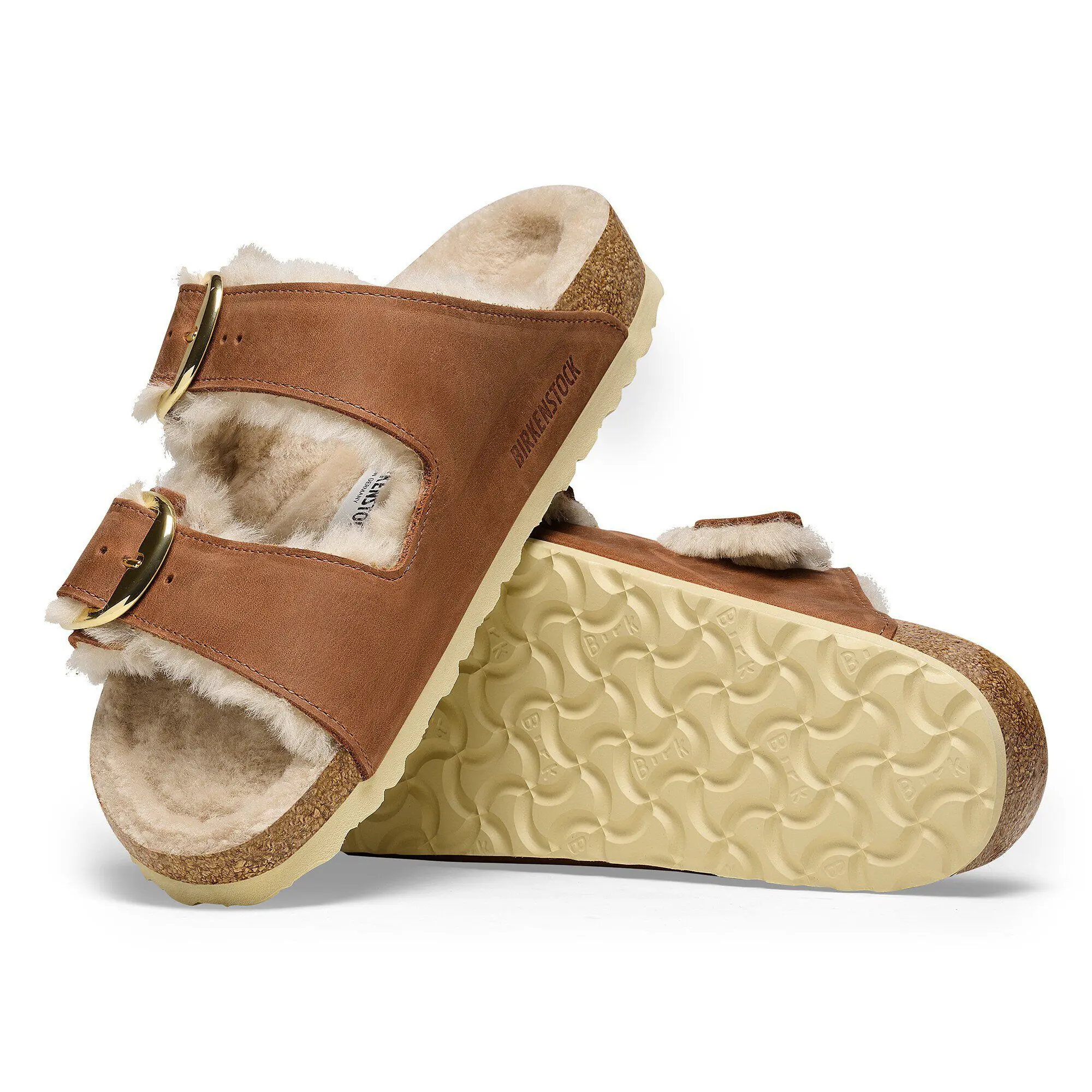 Arizona Big Buckle Shearling Natural Leather Oiled - Image 7
