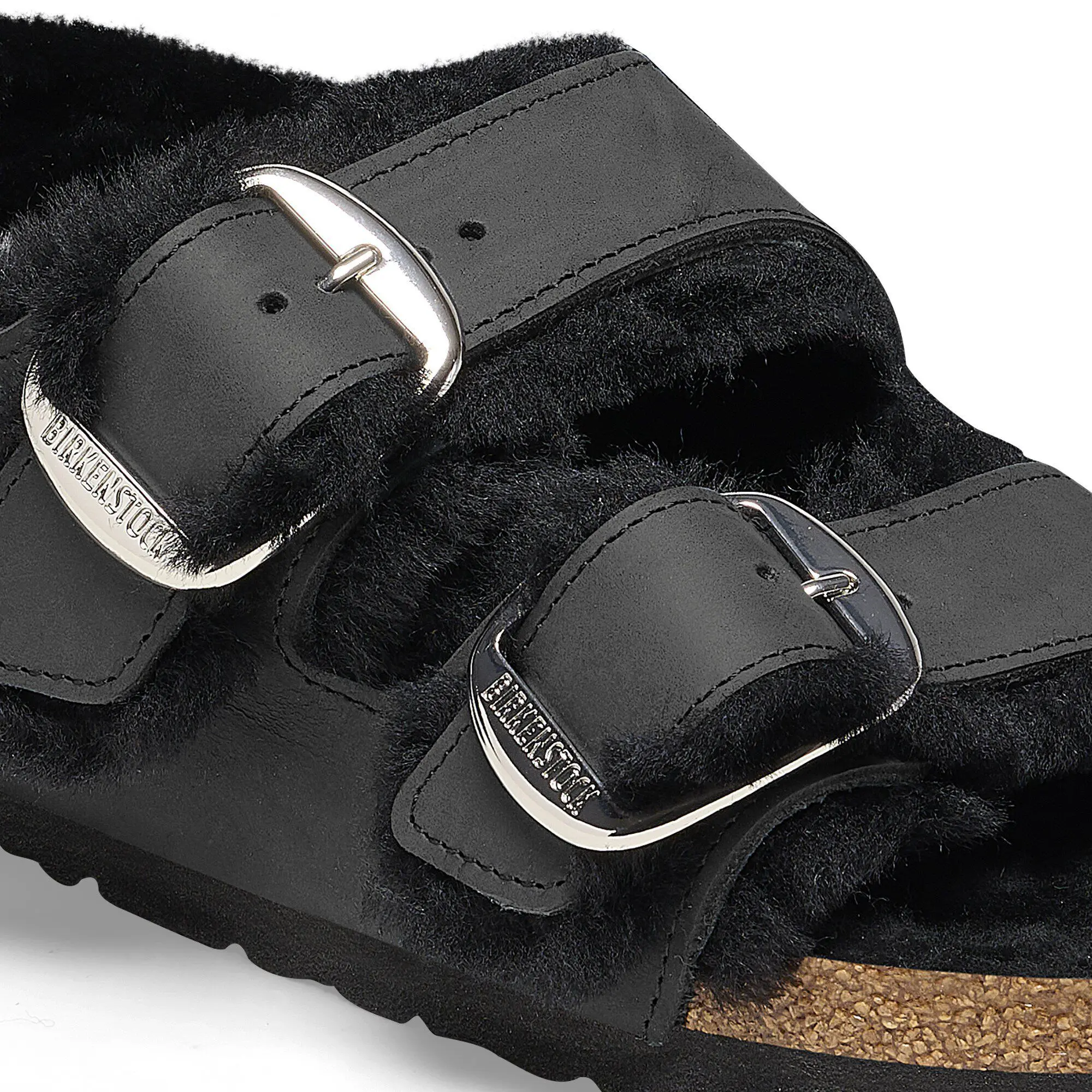Milano Big Buckle Shearling Natural Leather Oiled - Image 5