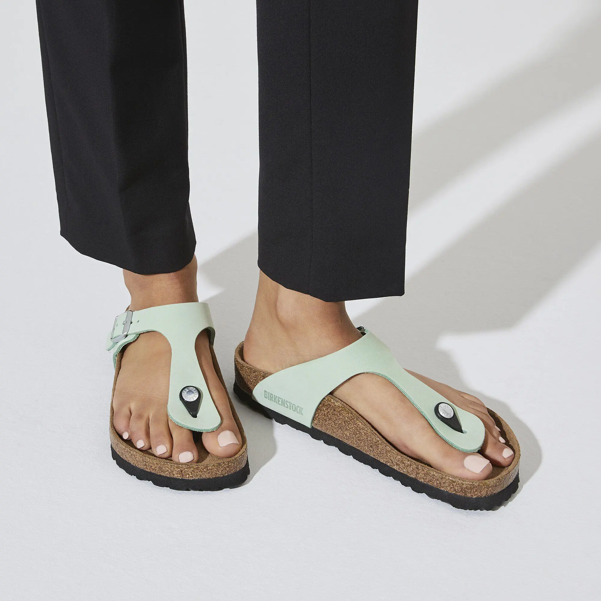 Gizeh Soft Footbed Nubuck Leather Matcha - Image 5