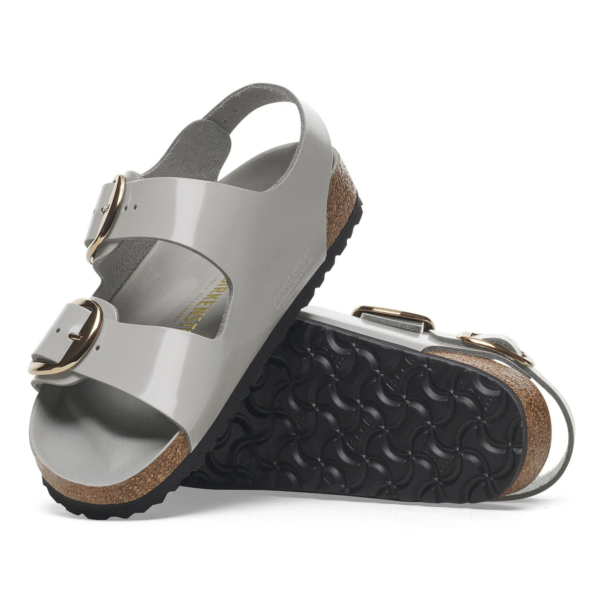 Milano Big Buckle Natural Leather Patent - Image 6