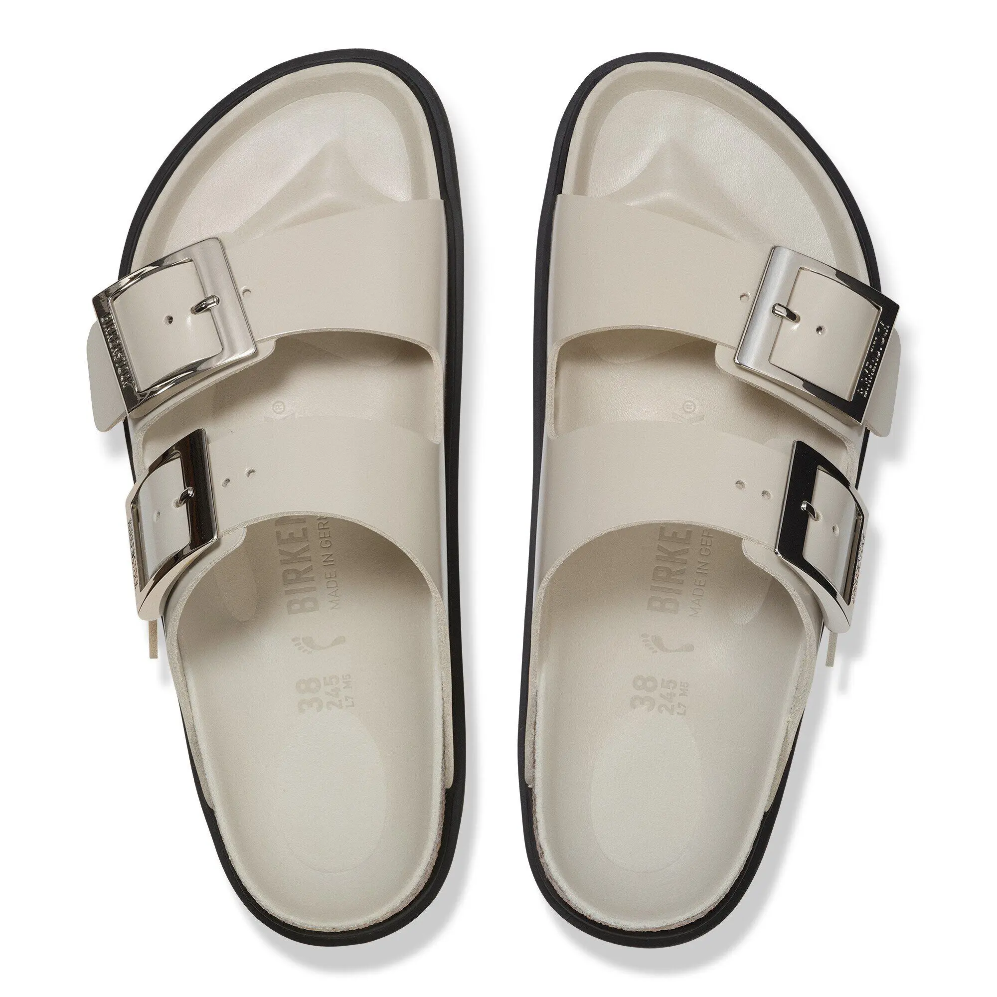 Arizona Droplet Buckle Natural Leather Patent - Image 2