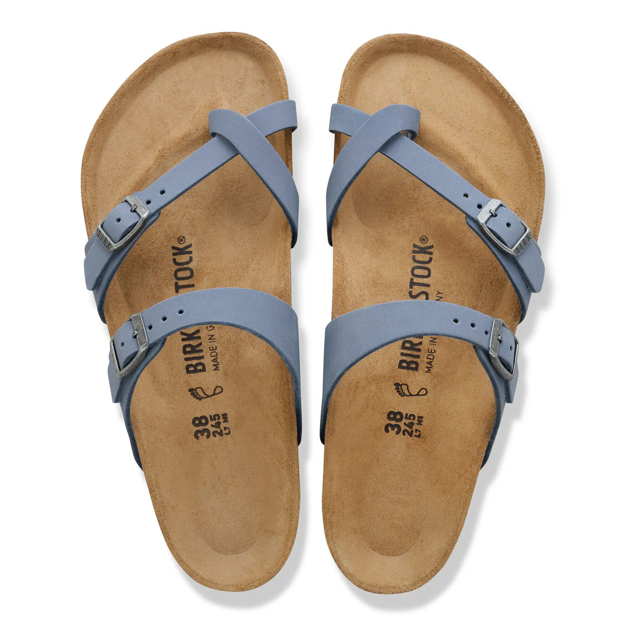 Alternative view of Mayari Nubuck Leather Stone Blue