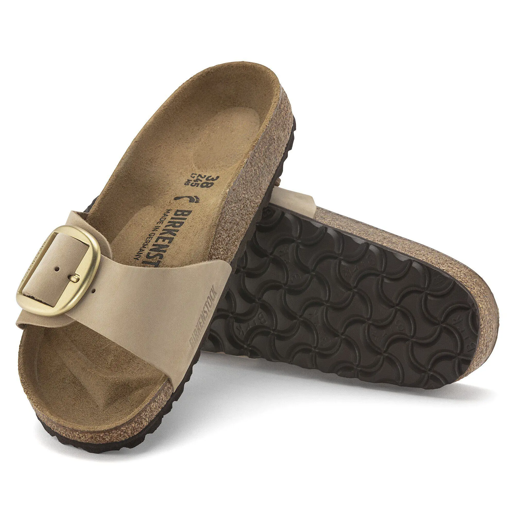 Madrid Big Buckle Natural Leather Nubuck - Image 7