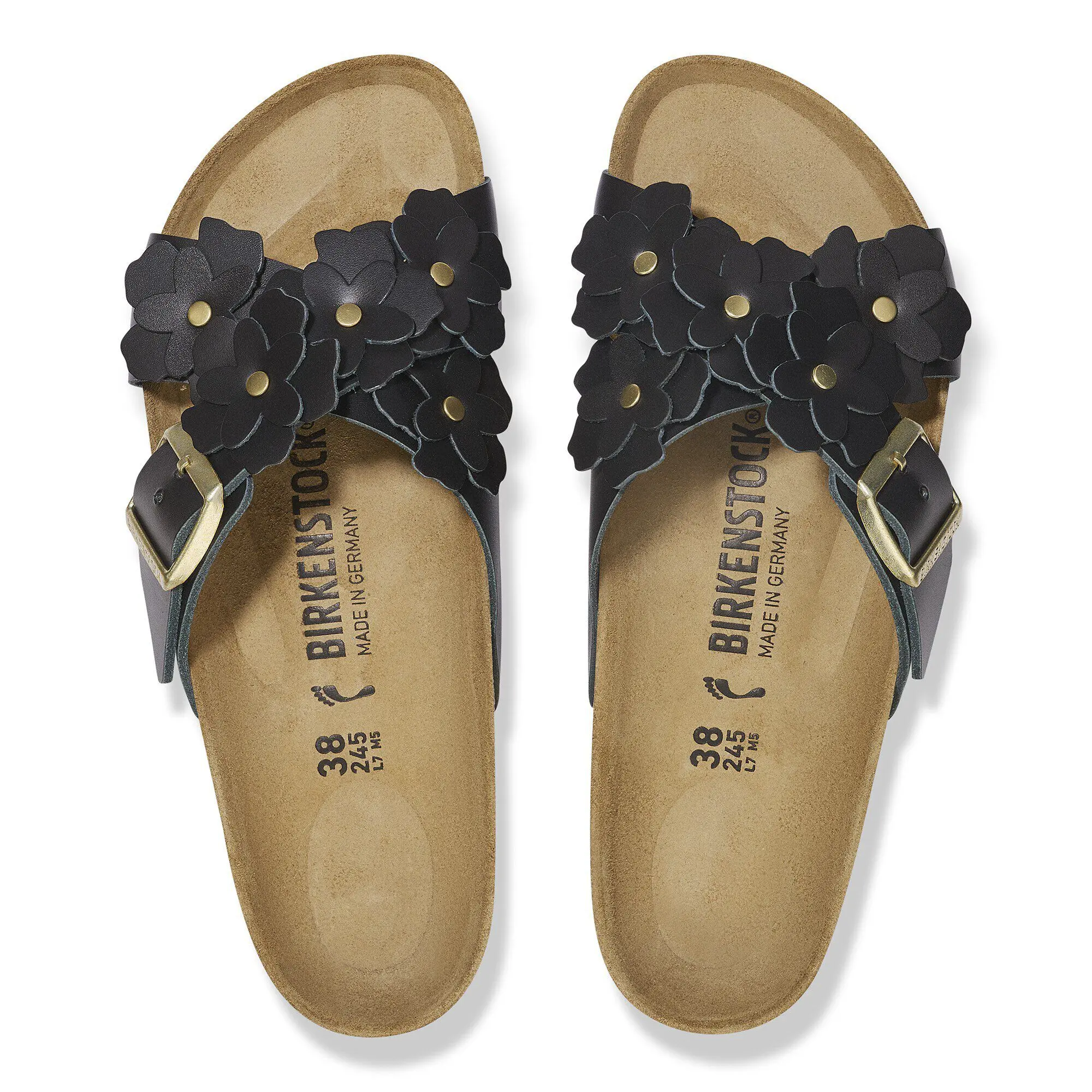 Siena Flower Embellishment Natural Leather - Image 2