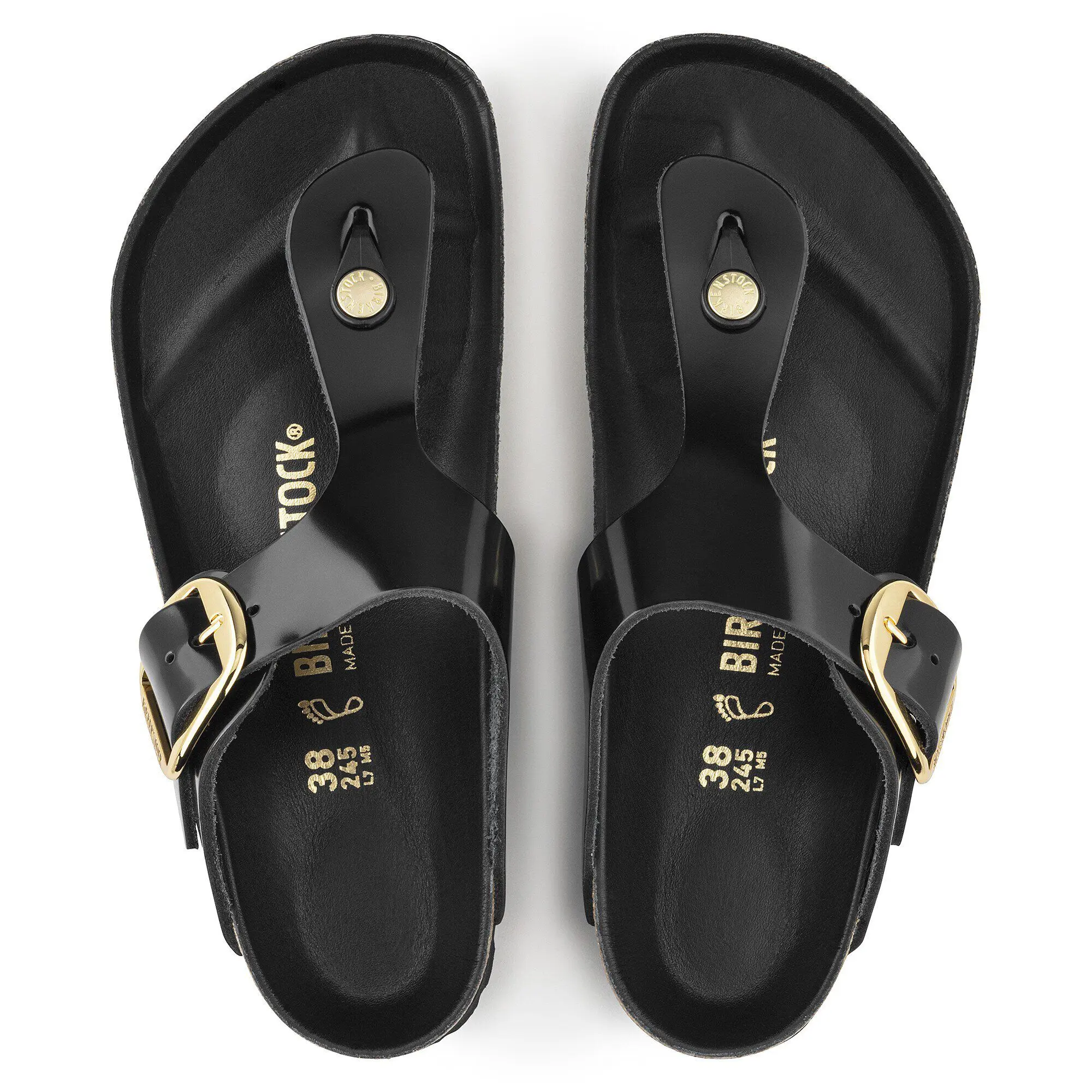 Alternative view of Gizeh Big Buckle Natural Leather Patent