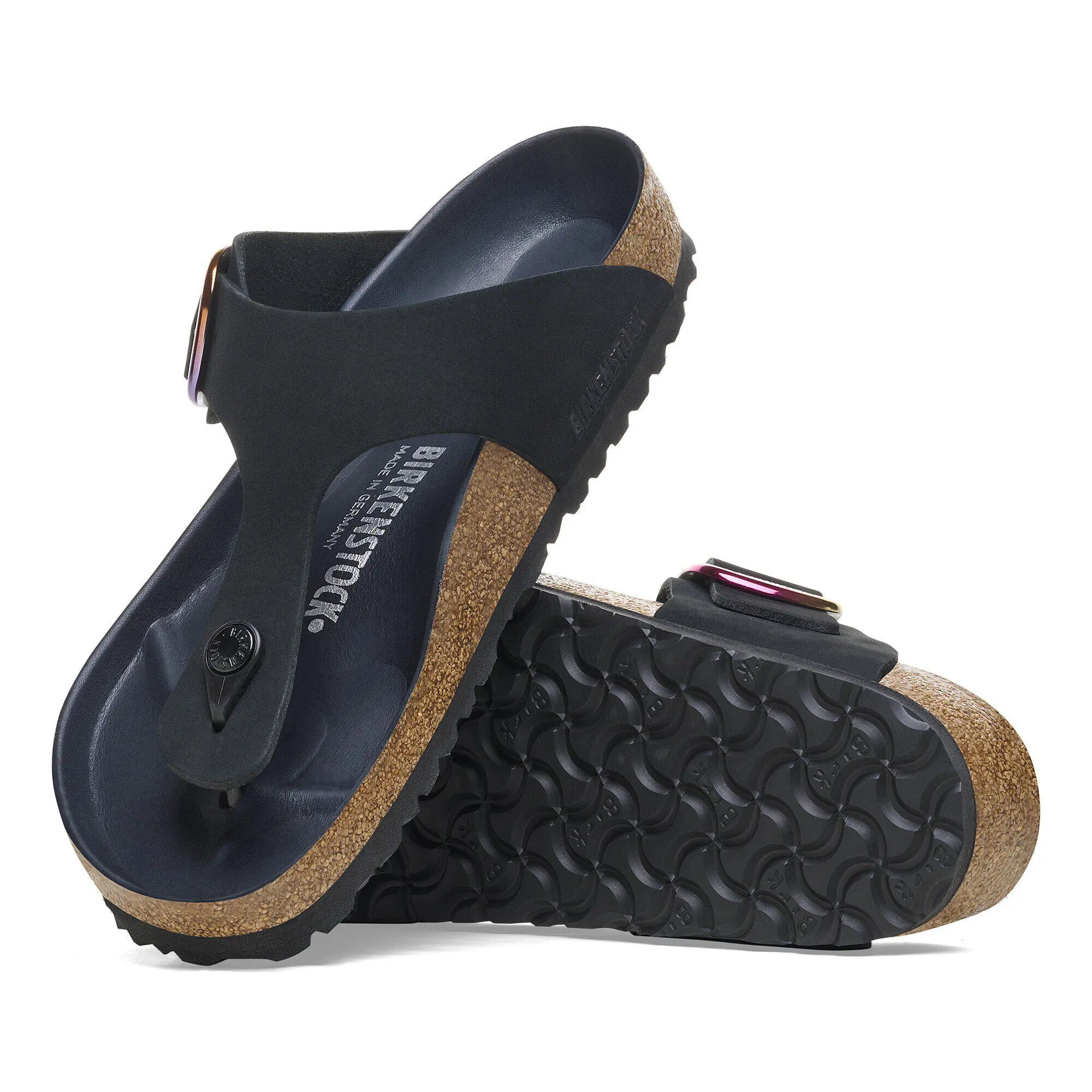 Gizeh Big Buckle Nubuck Leather Black - Image 4