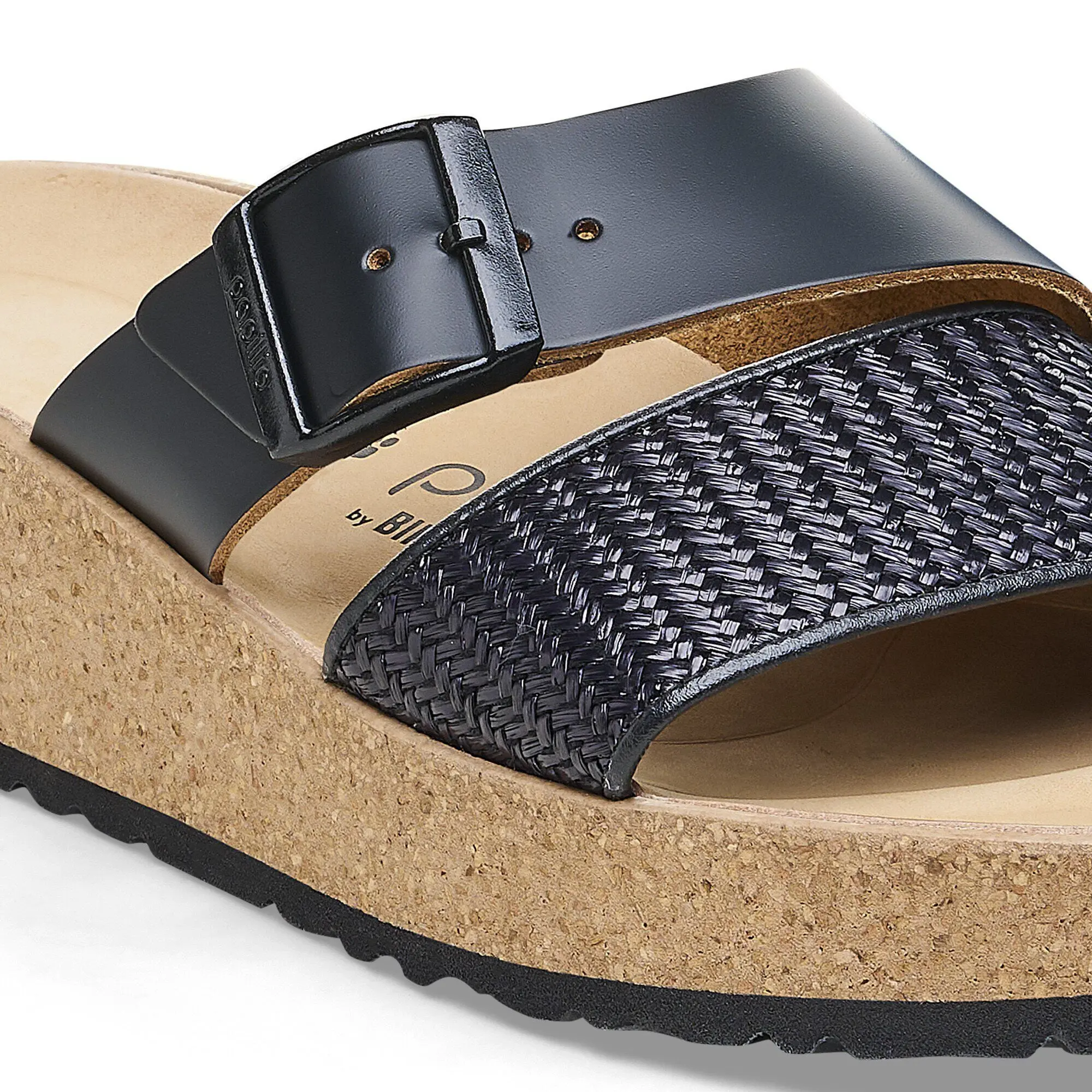 Almina Natural Leather-Synthetics Black - Image 6
