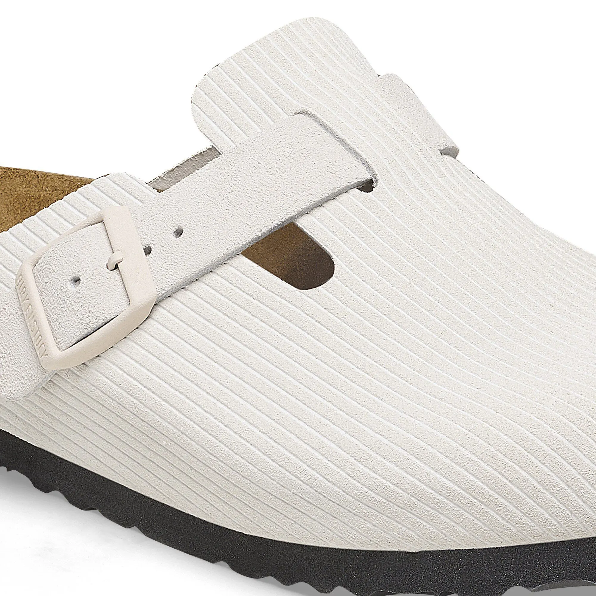 Boston Suede Leather Corduroy Antique White - Image 6