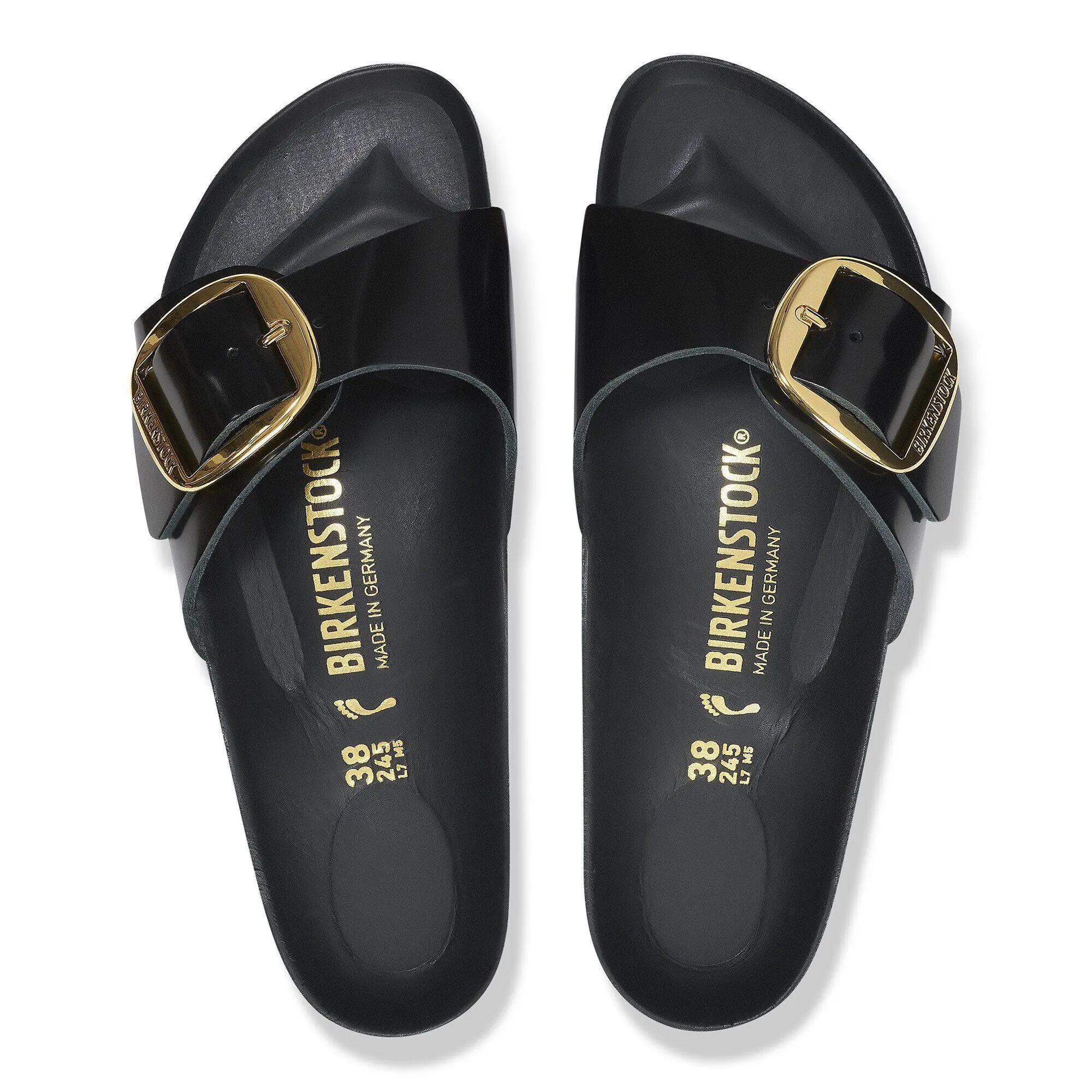 Alternative view of Madrid Big Buckle Natural Leather Patent