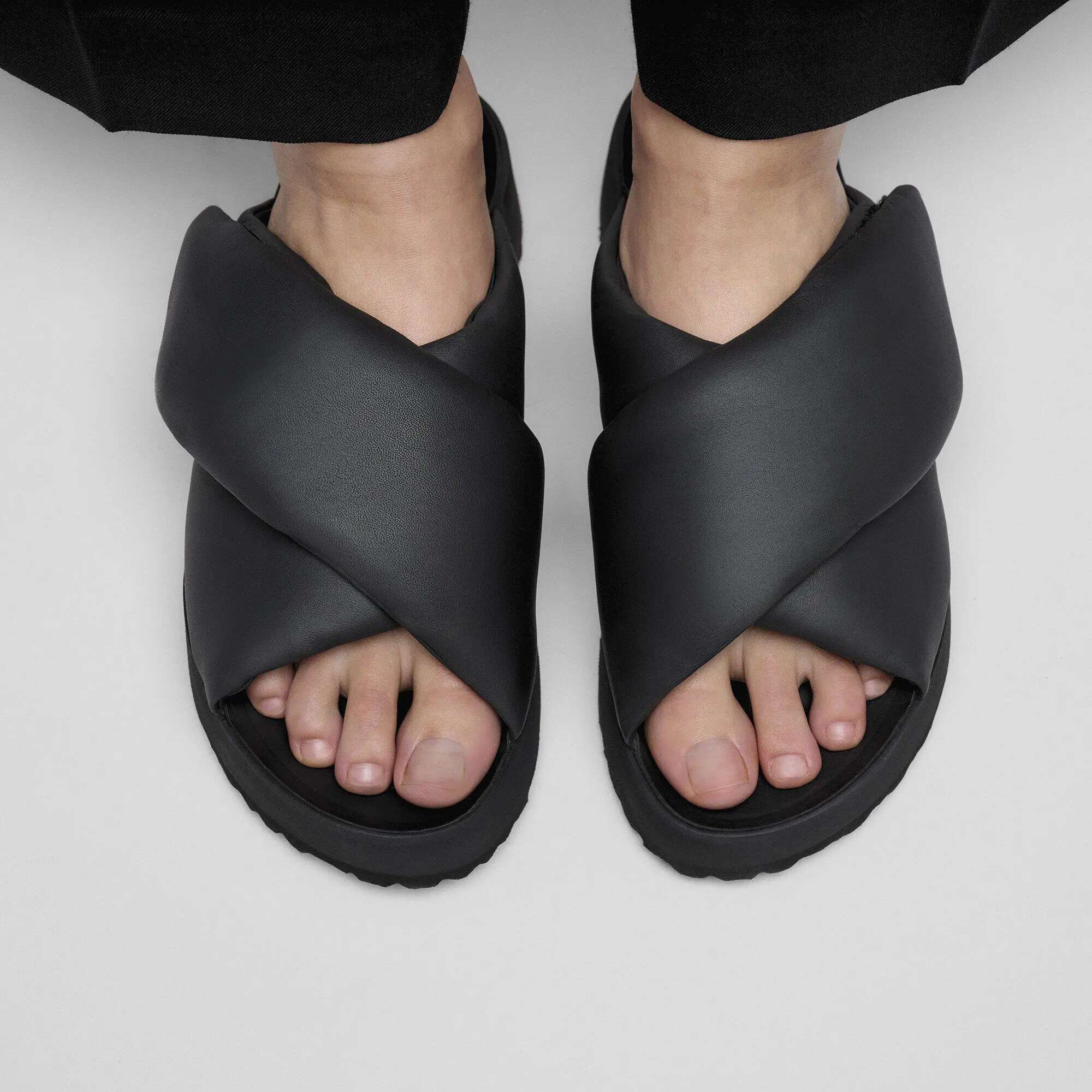 Theda Cross Strap Natural Leather - Image 7