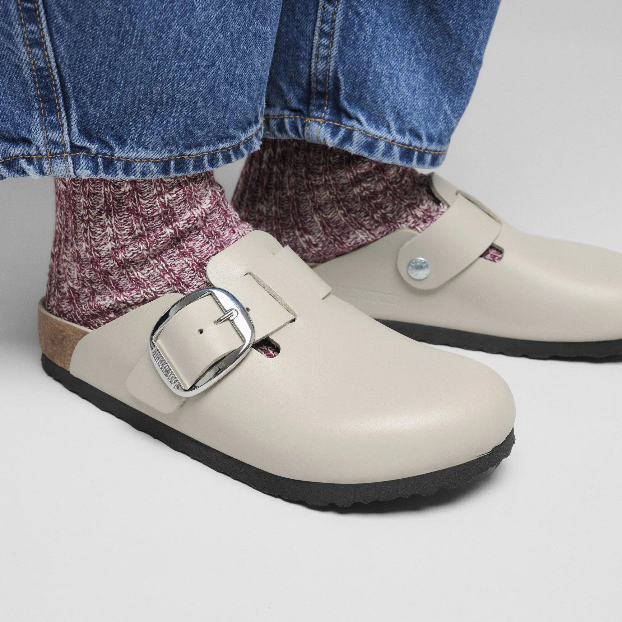 Boston Big Buckle Natural Leather - Image 5