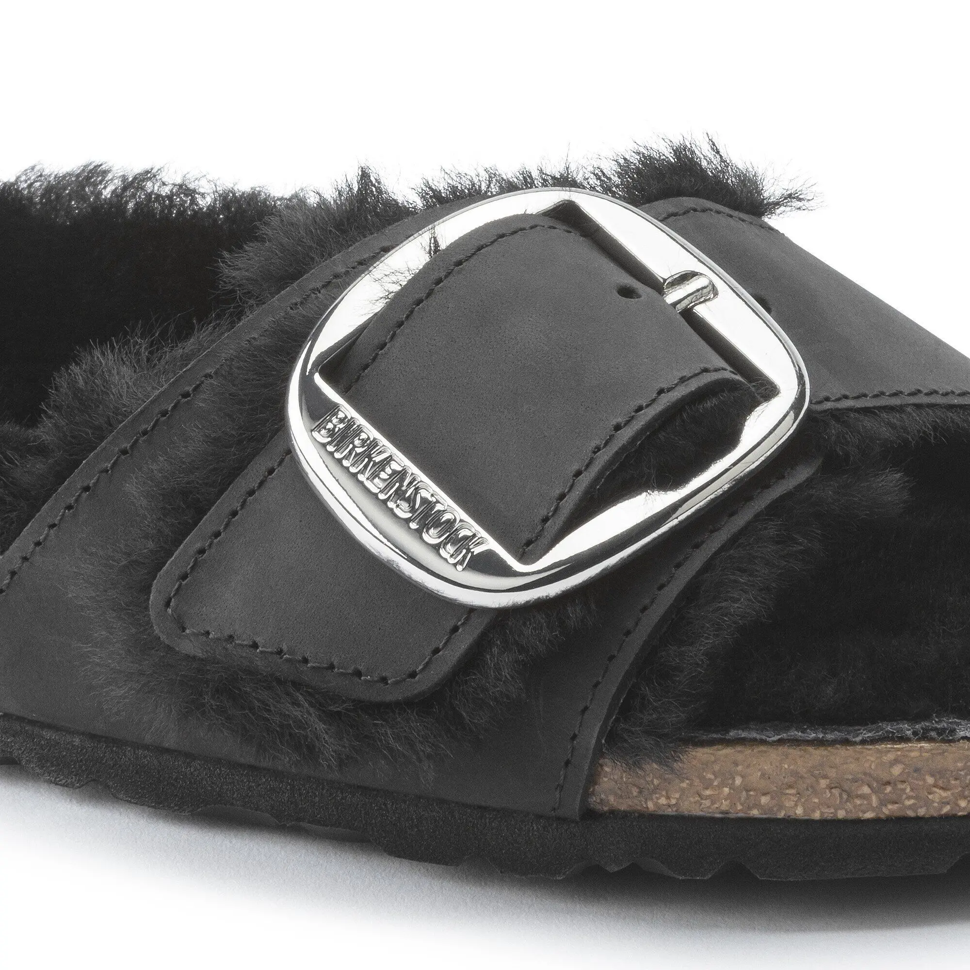 Madrid Big Buckle Shearling Natural Leather Oiled - Image 9