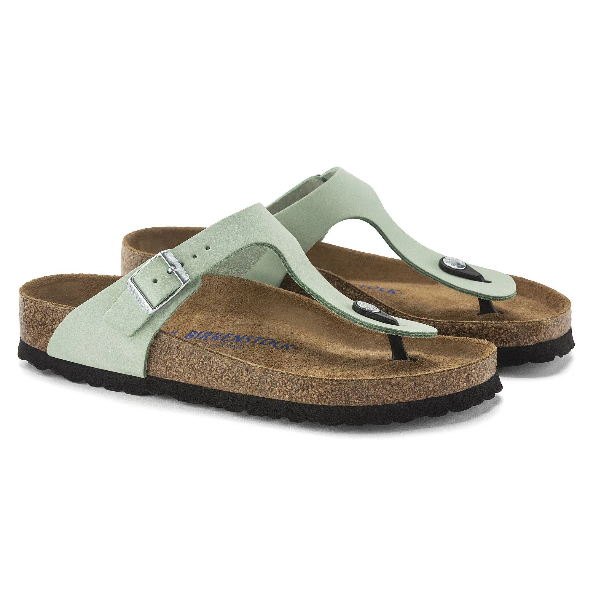 Gizeh Soft Footbed Nubuck Leather Matcha - Image 8