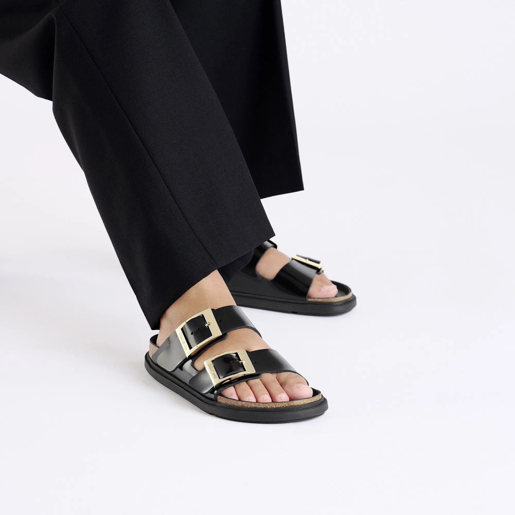 Arizona Droplet Buckle Natural Leather Patent - Image 8
