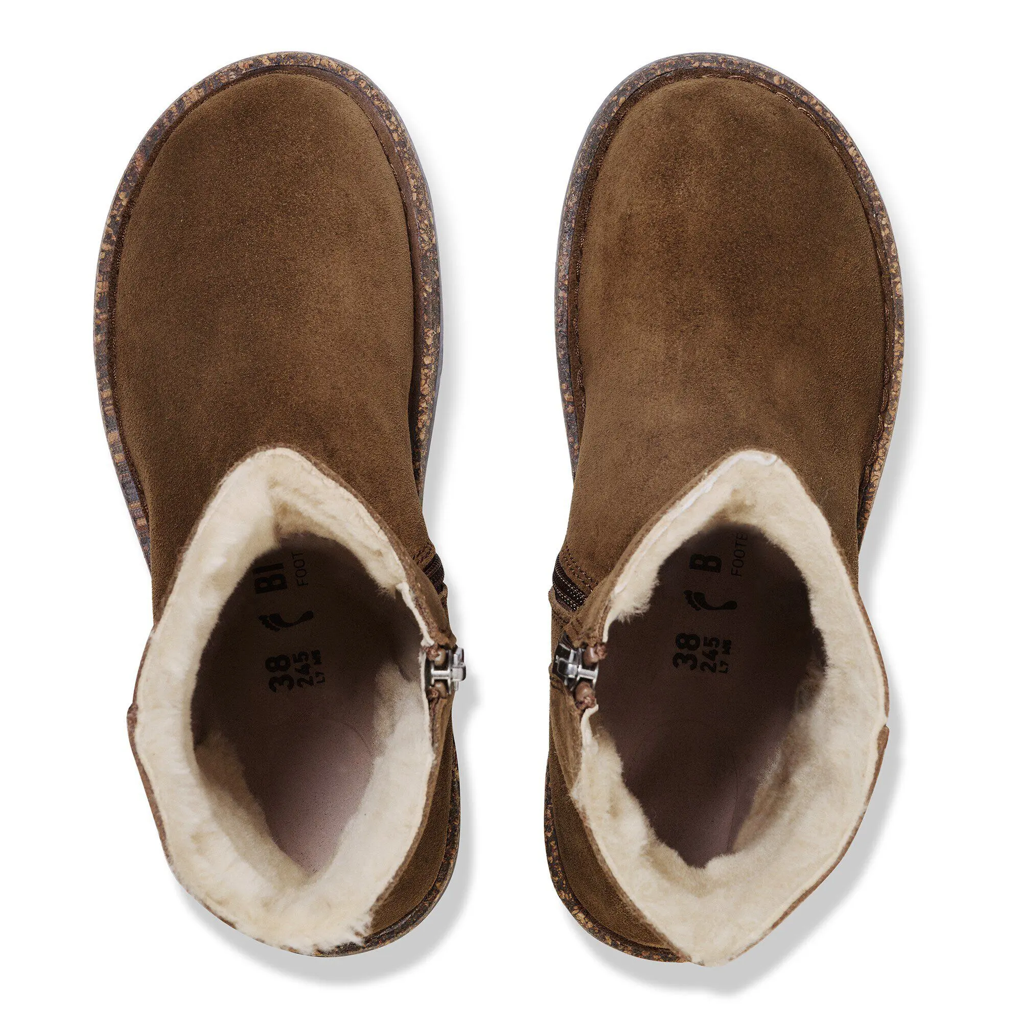 Alternative view of Uppsala Zip Shearling Suede Leather