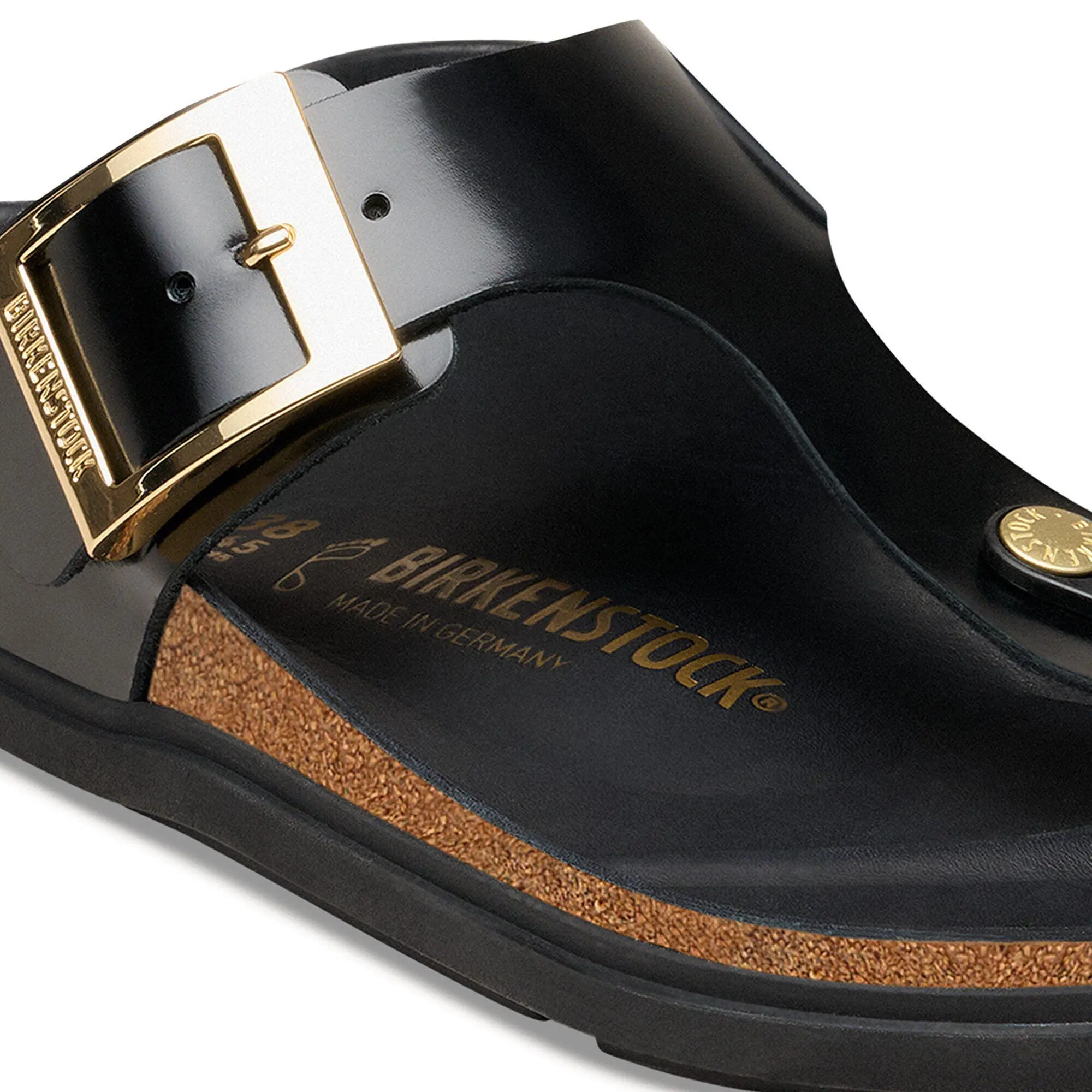 Gizeh Droplet Buckle Natural Leather Patent - Image 7