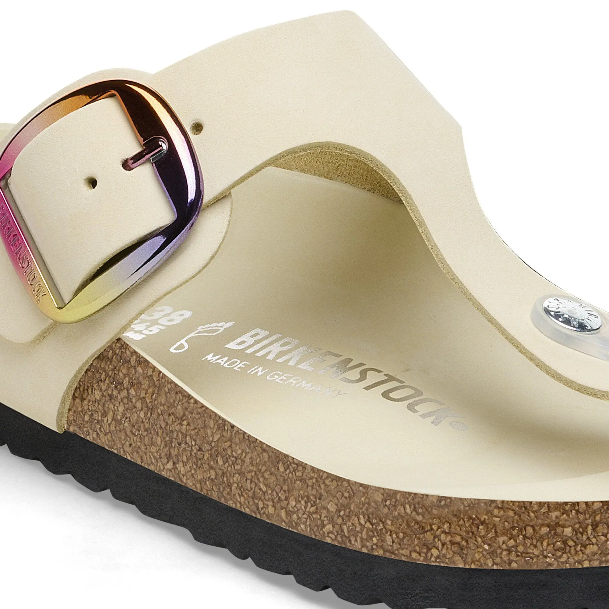 Gizeh Big Buckle Natural Leather Nubuck - Image 5