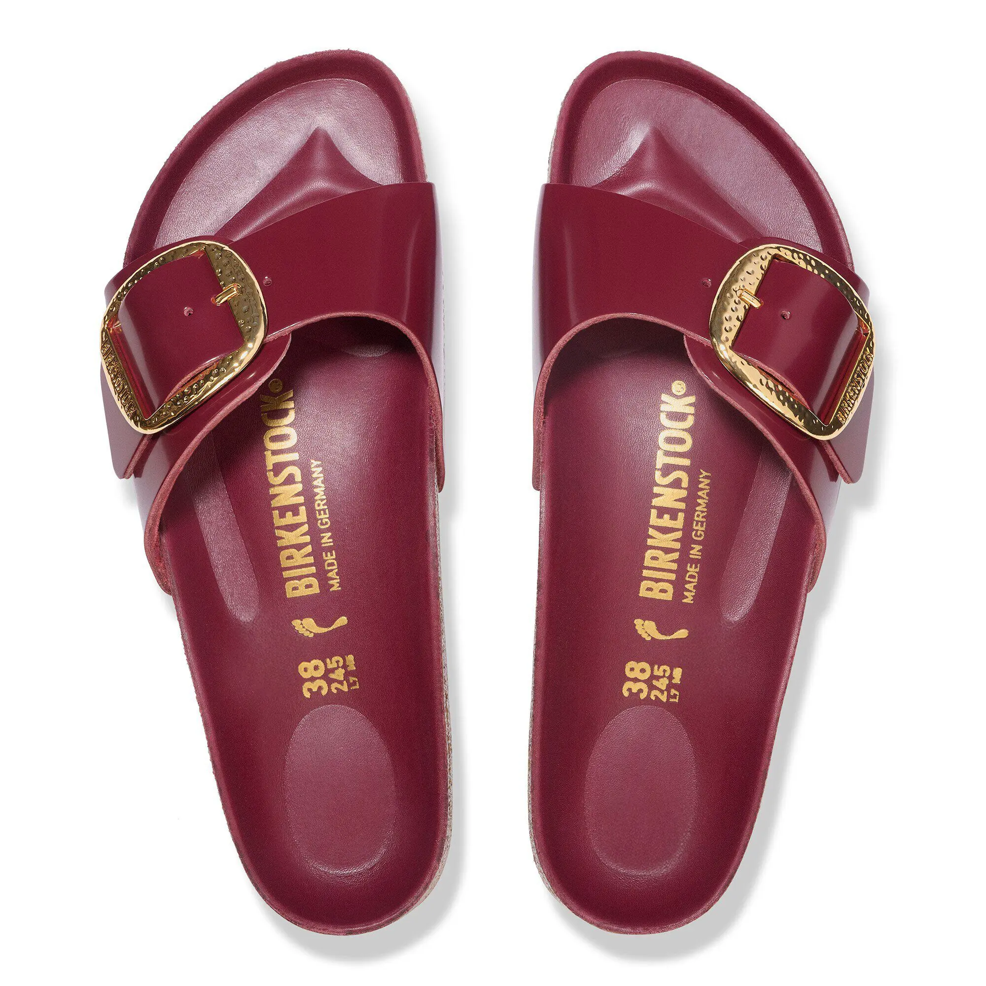 Alternative view of Madrid Big Buckle Natural Leather Patent