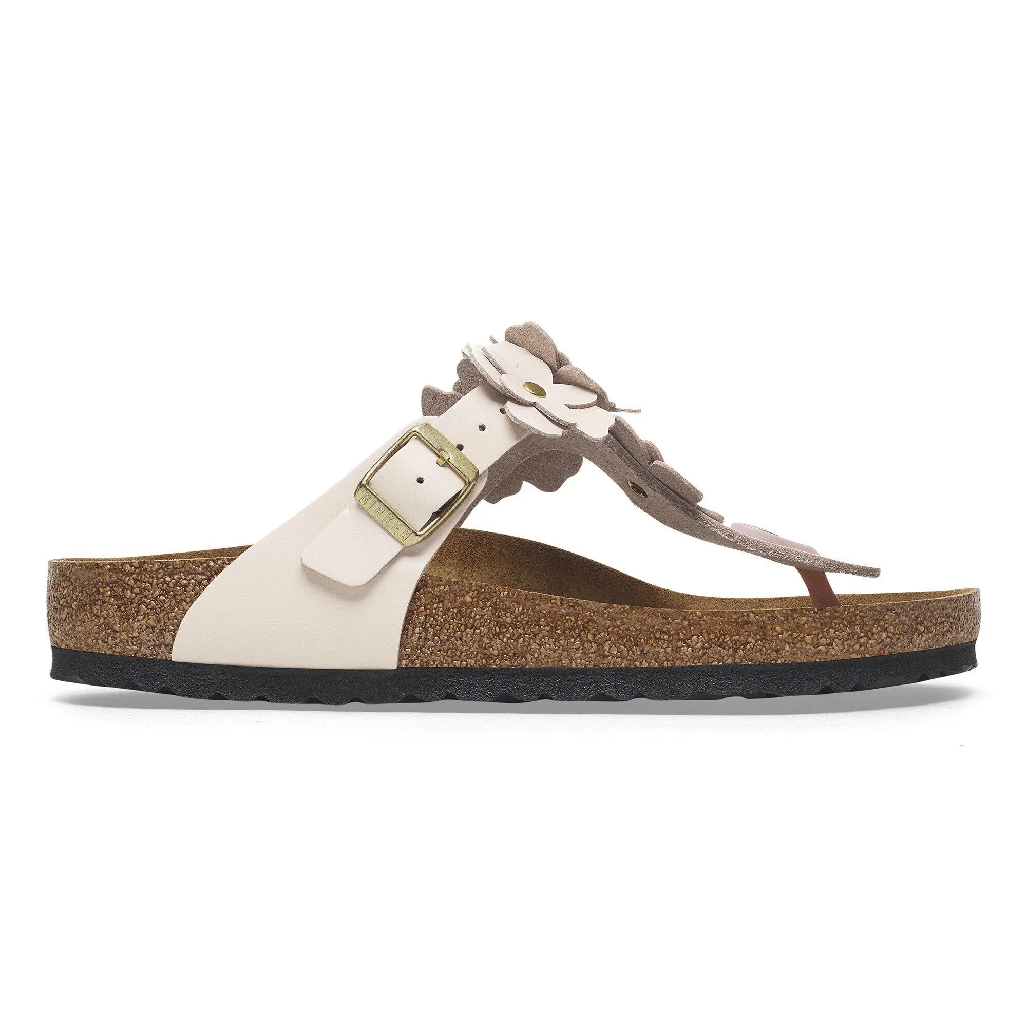 Gizeh Flower Embellishment Natural Leather - Image 3