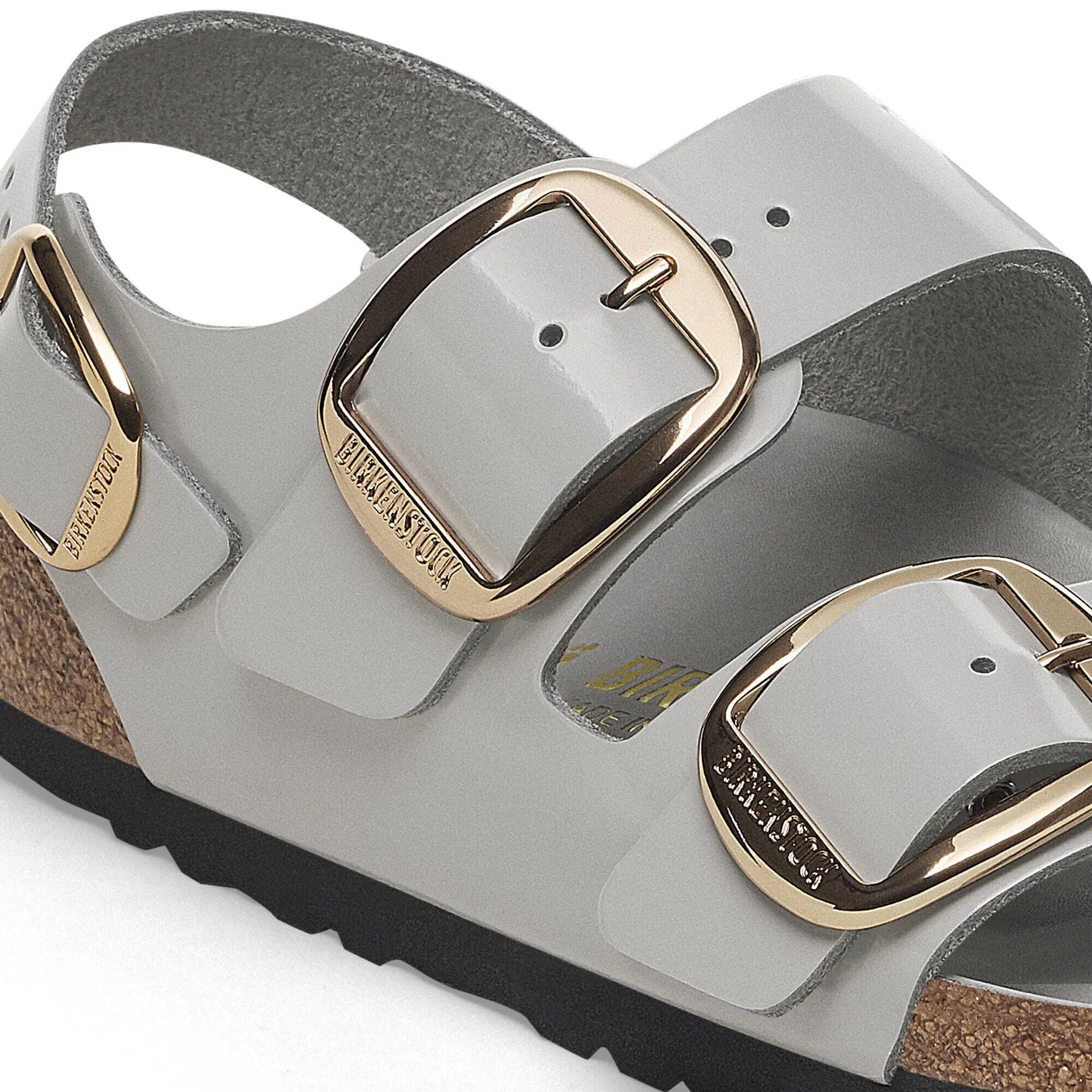 Milano Big Buckle Natural Leather Patent - Image 7