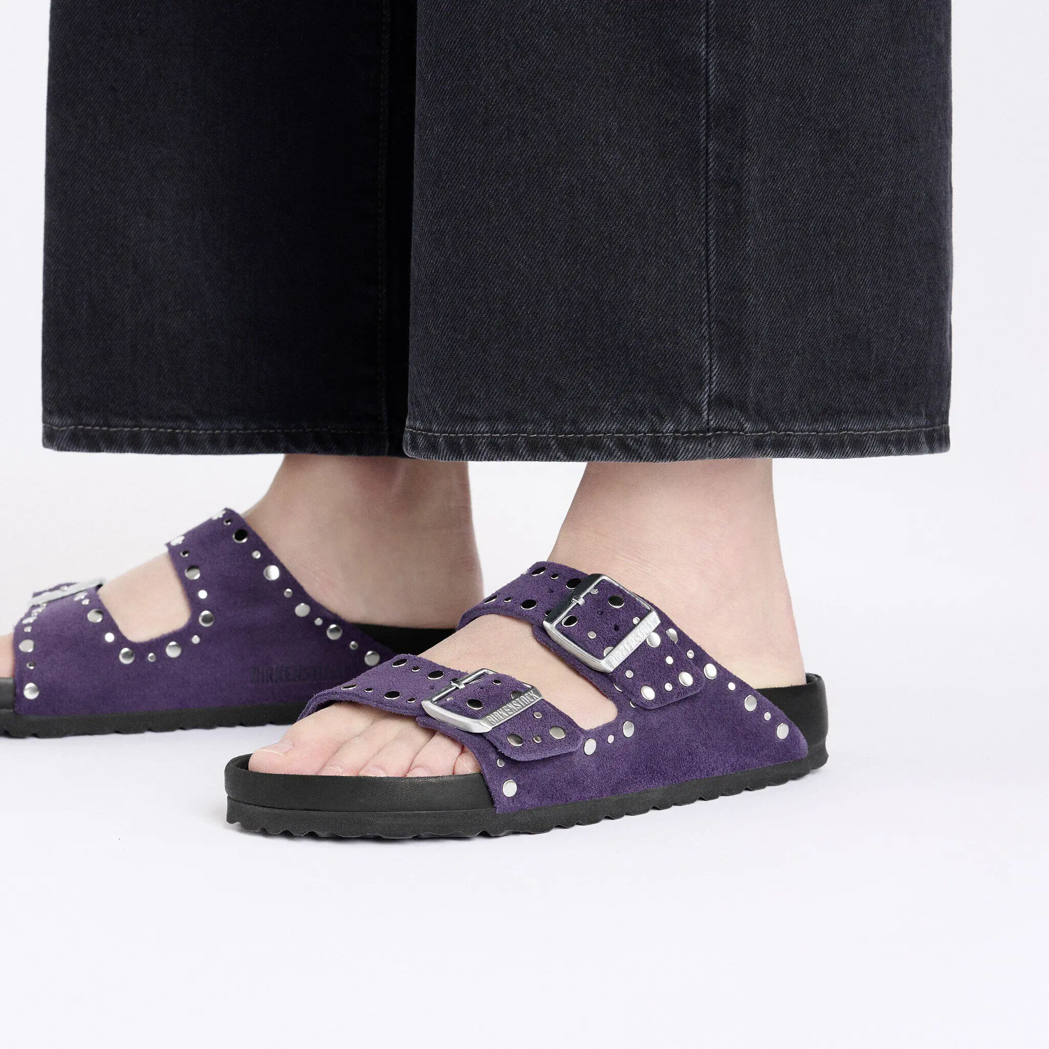 Arizona Rivets Suede Leather Acai - Image 5