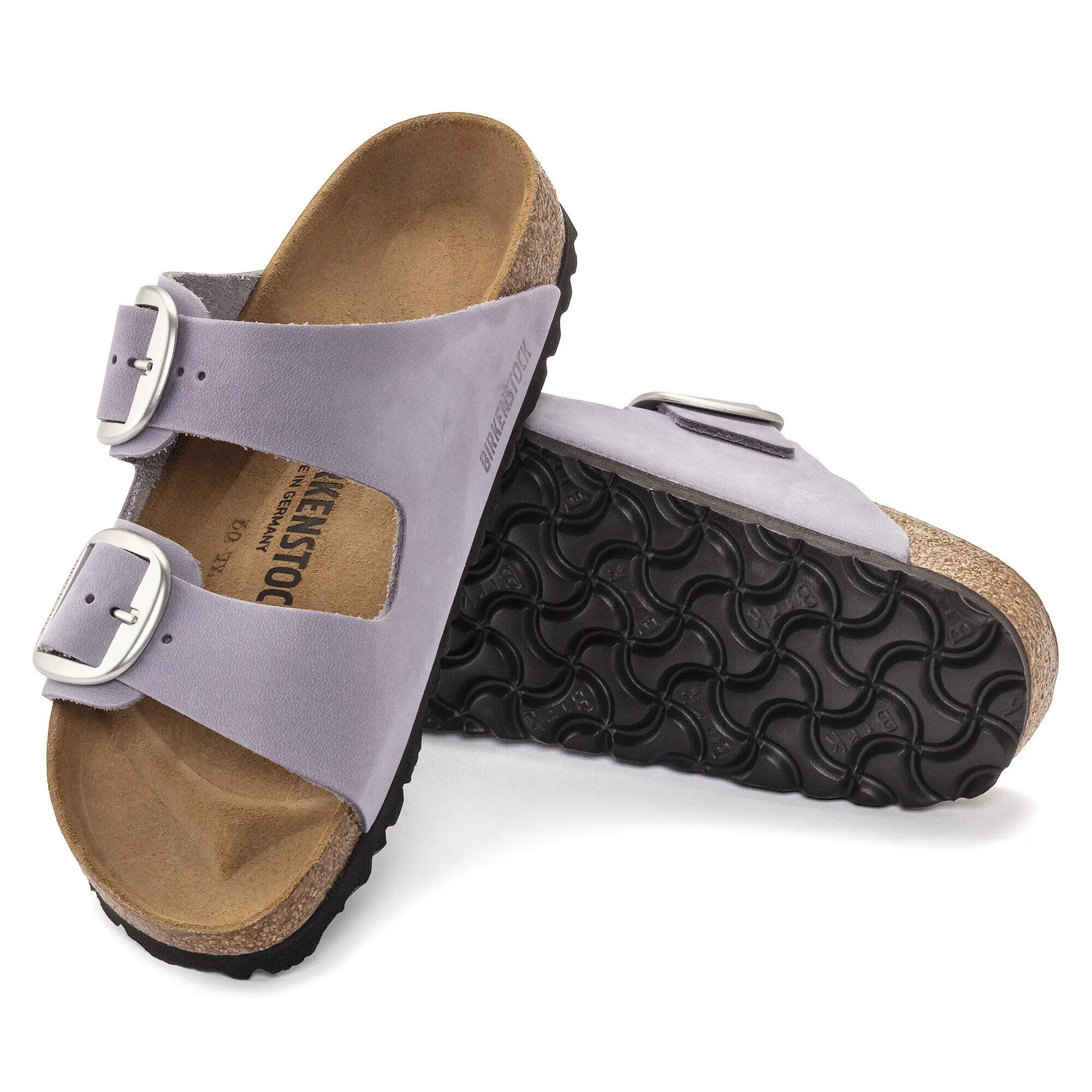 Arizona Big Buckle Nubuck Leather Purple Fog - Image 7