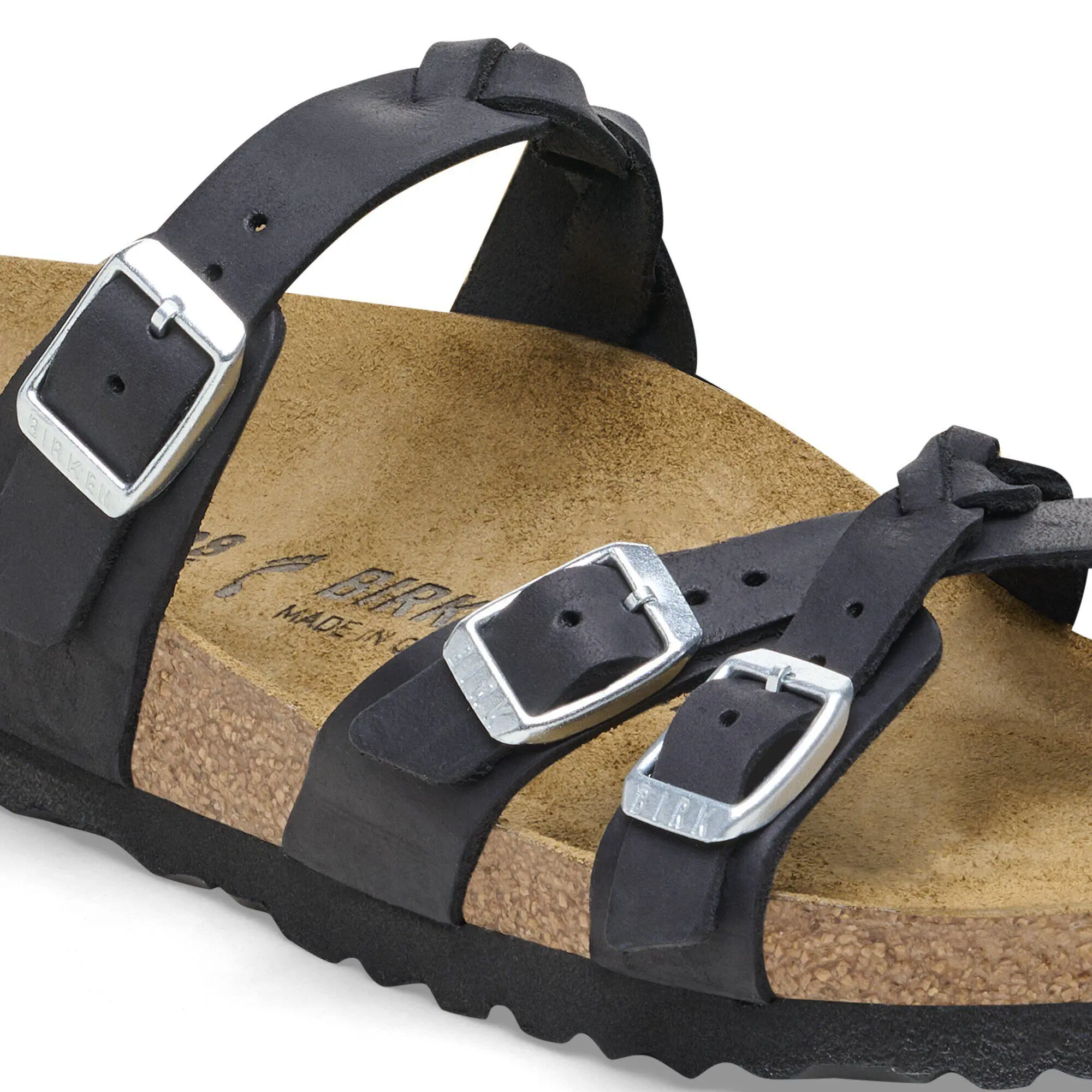 Franca Braided Oiled Leather Black - Image 5