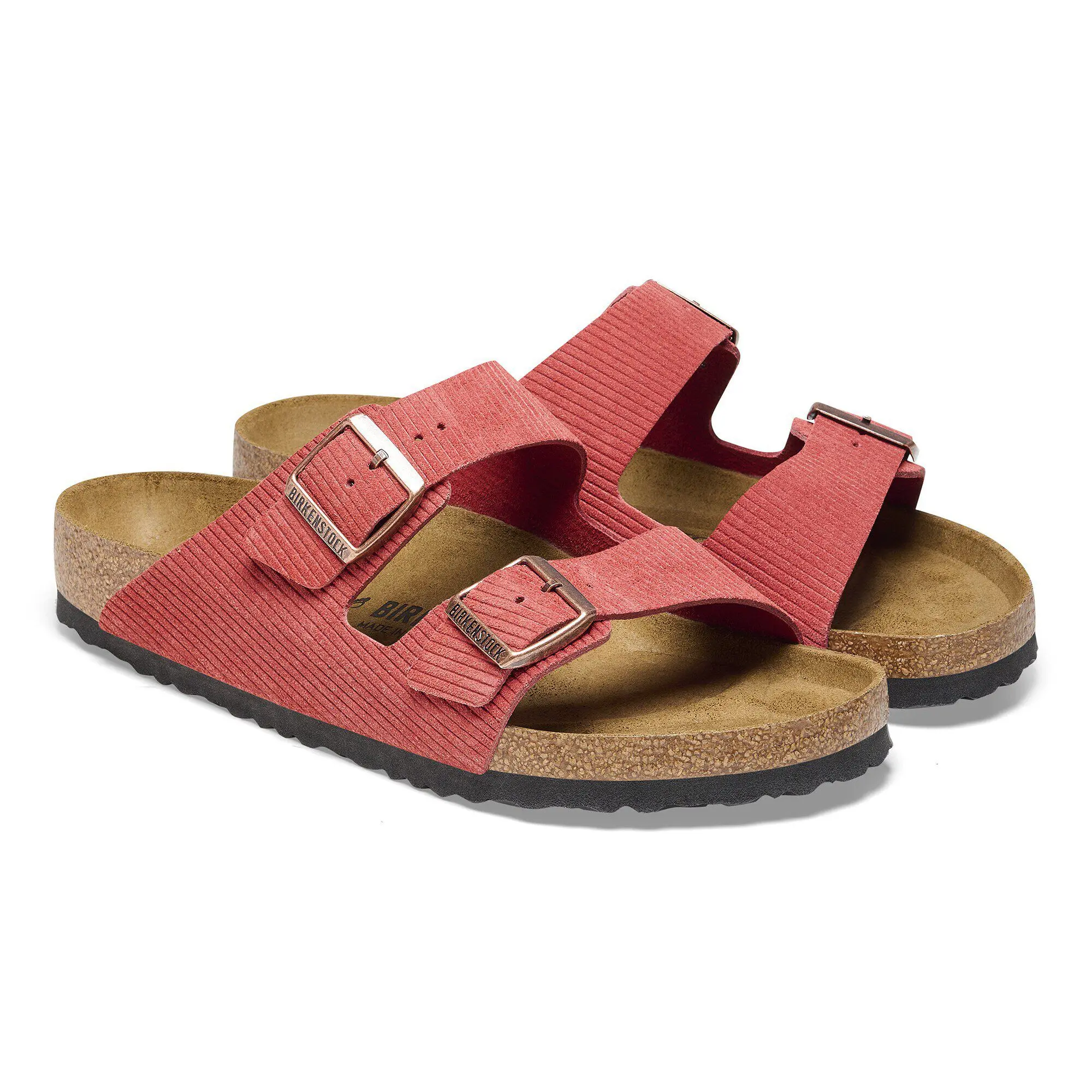 Arizona Suede Embossed Corduroy Sienna Red - Image 5