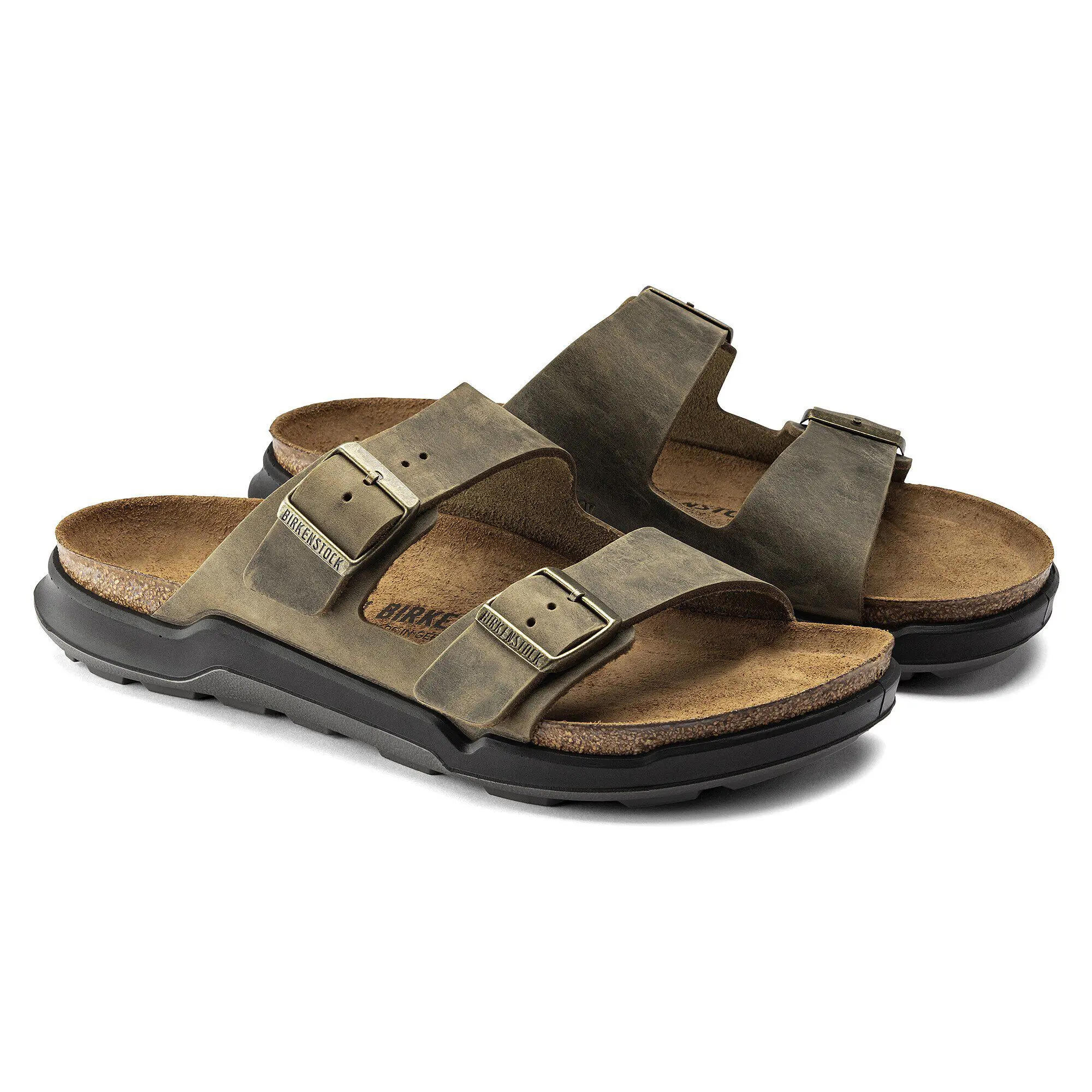 Arizona Crosstown Men Oiled Leather Faded Khaki - Image 7