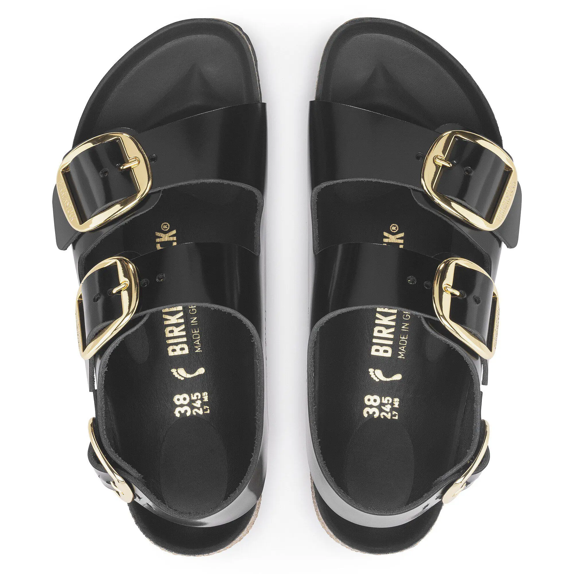 Alternative view of Milano Big Buckle Natural Leather Patent