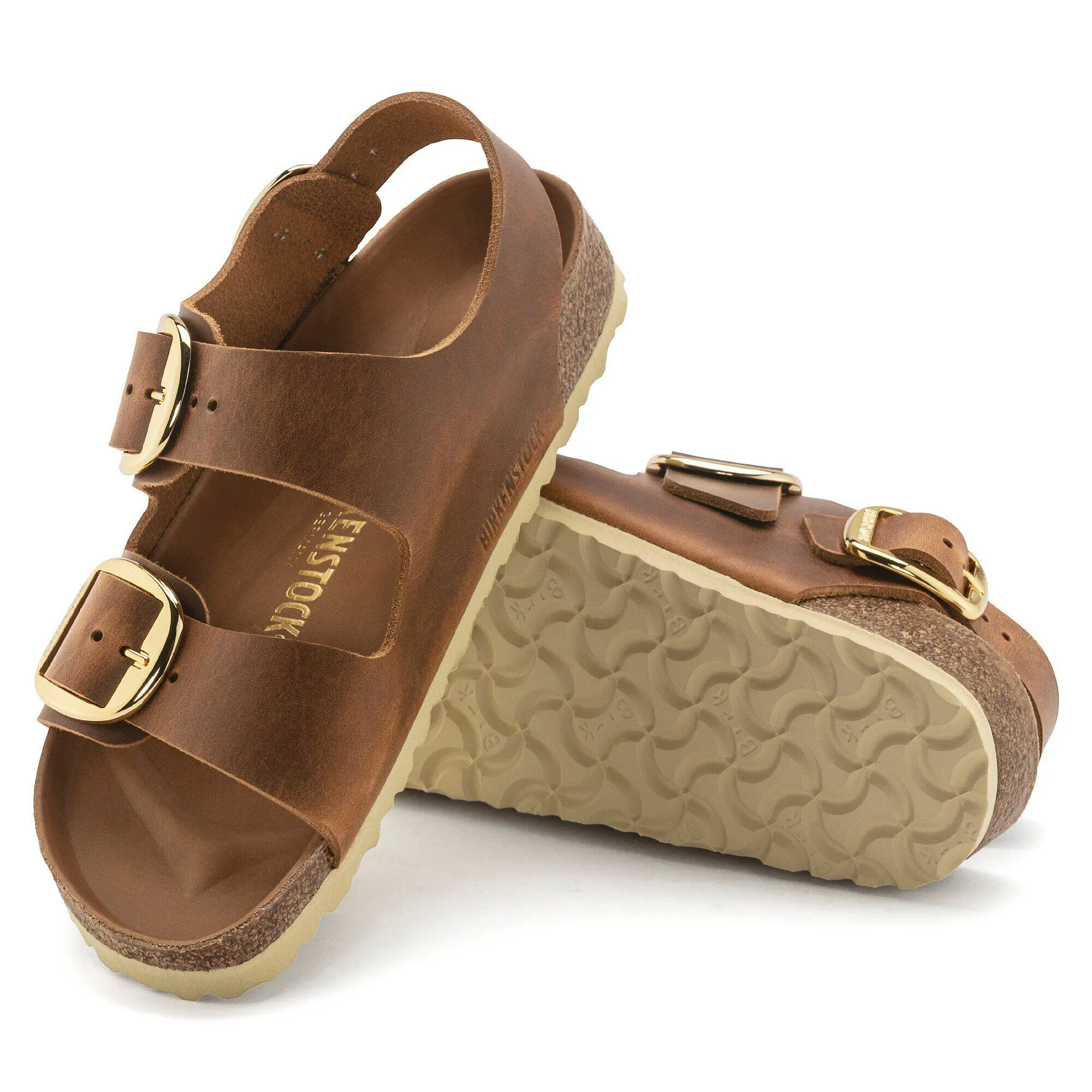 Milano Big Buckle Natural Leather Oiled - Image 7