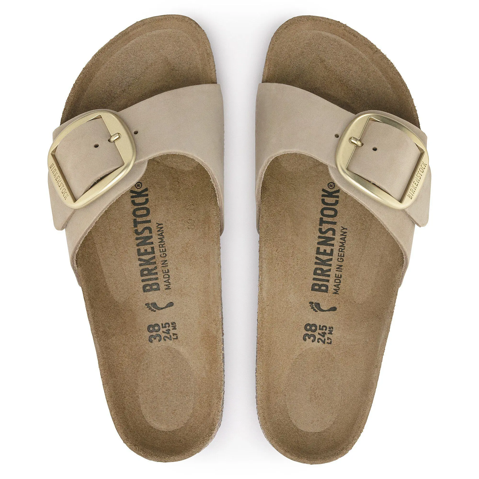 Madrid Big Buckle Natural Leather Nubuck - Image 2