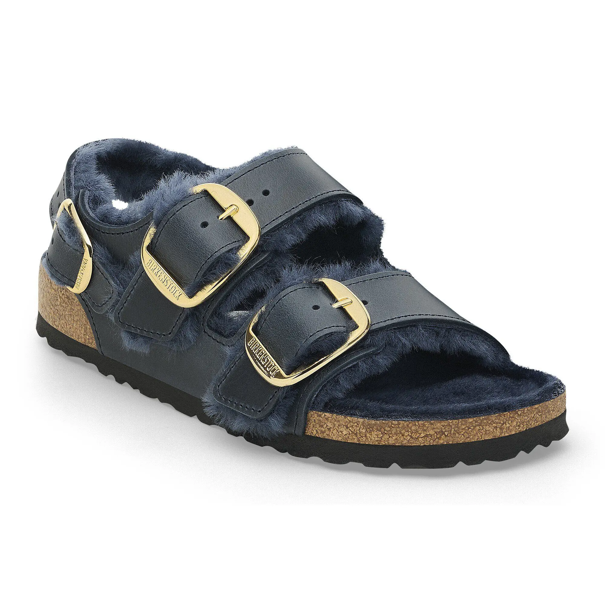 Milano Big Buckle Shearling Natural Leather Oiled