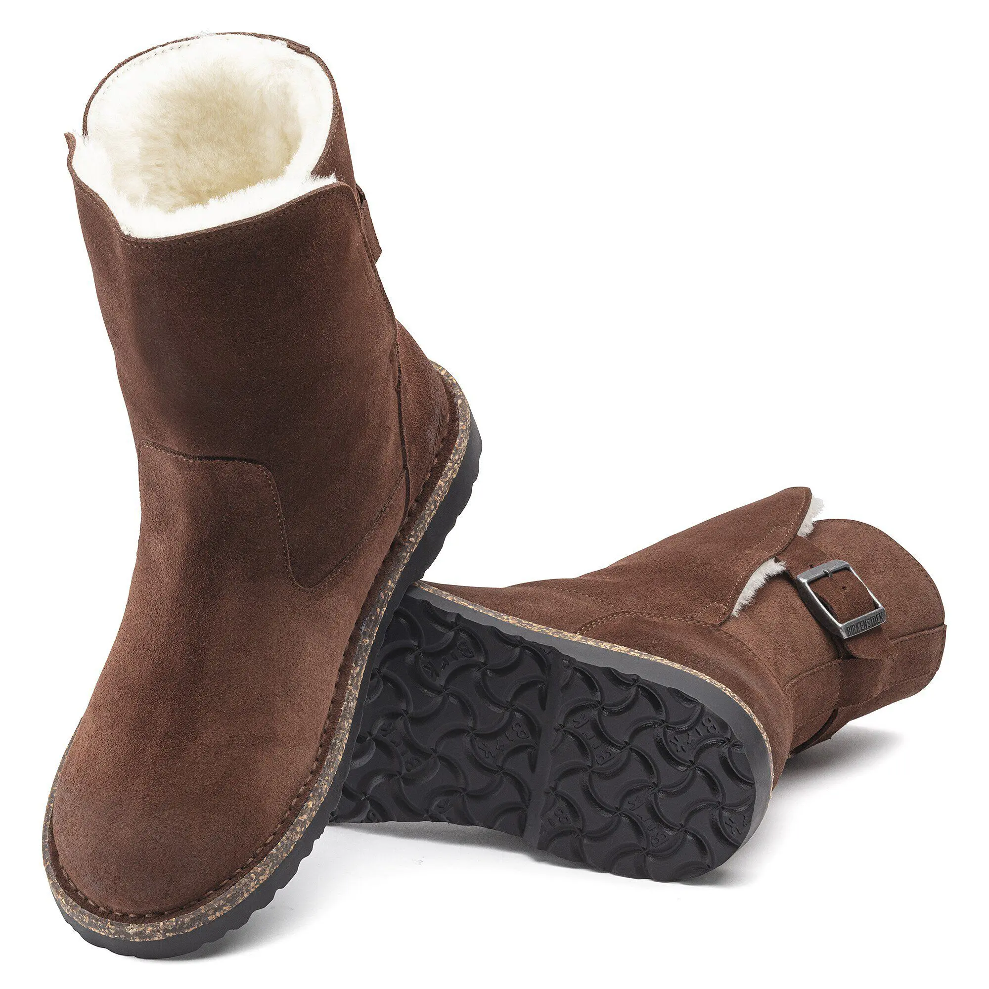 Uppsala Shearling Suede Leather Espresso - Image 7