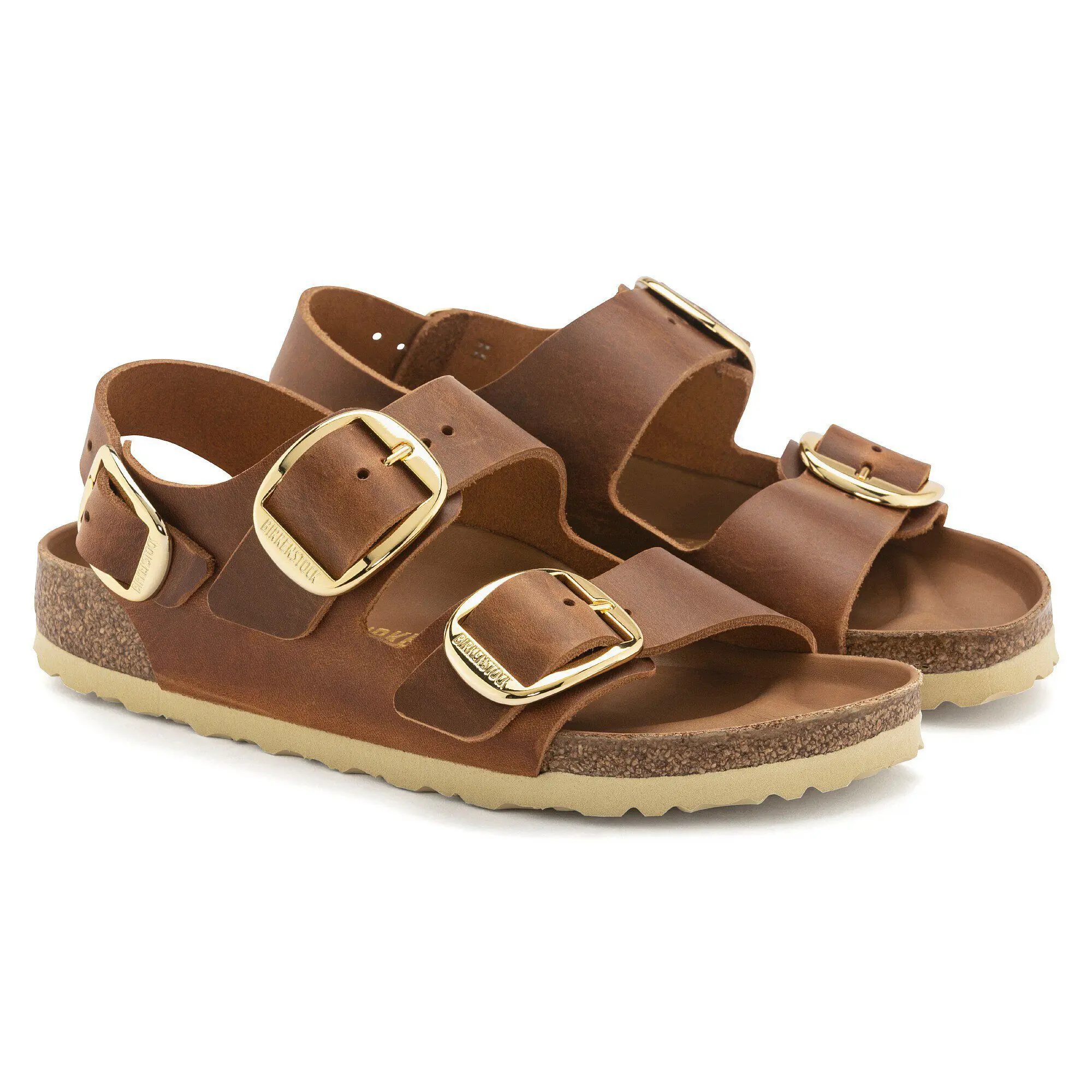 Milano Big Buckle Natural Leather Oiled - Image 6